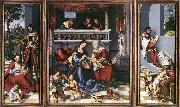 CRANACH, Lucas the Elder Altarpiece of the Holy Family dsf china oil painting reproduction